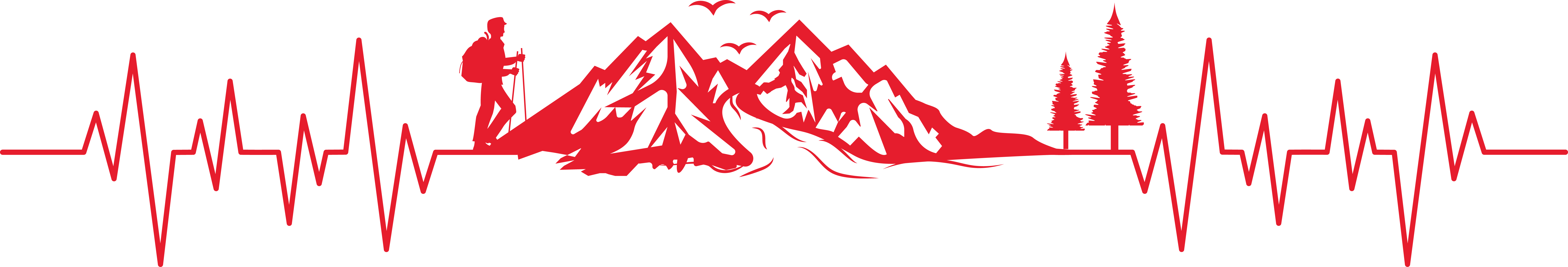 Himavat mountain footer divider